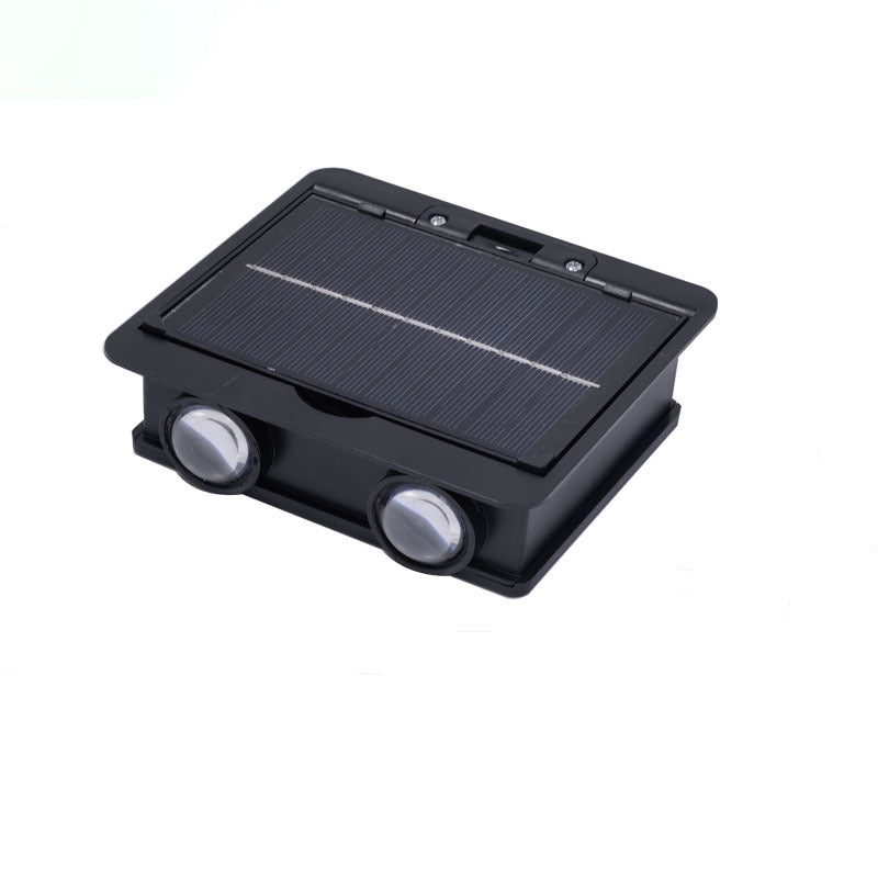 Simplicity Waterproof Square Solar ABS LED Wall Sconce Lamp