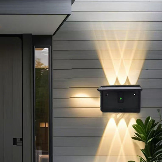 Simplicity Waterproof Square Solar ABS LED Wall Sconce Lamp
