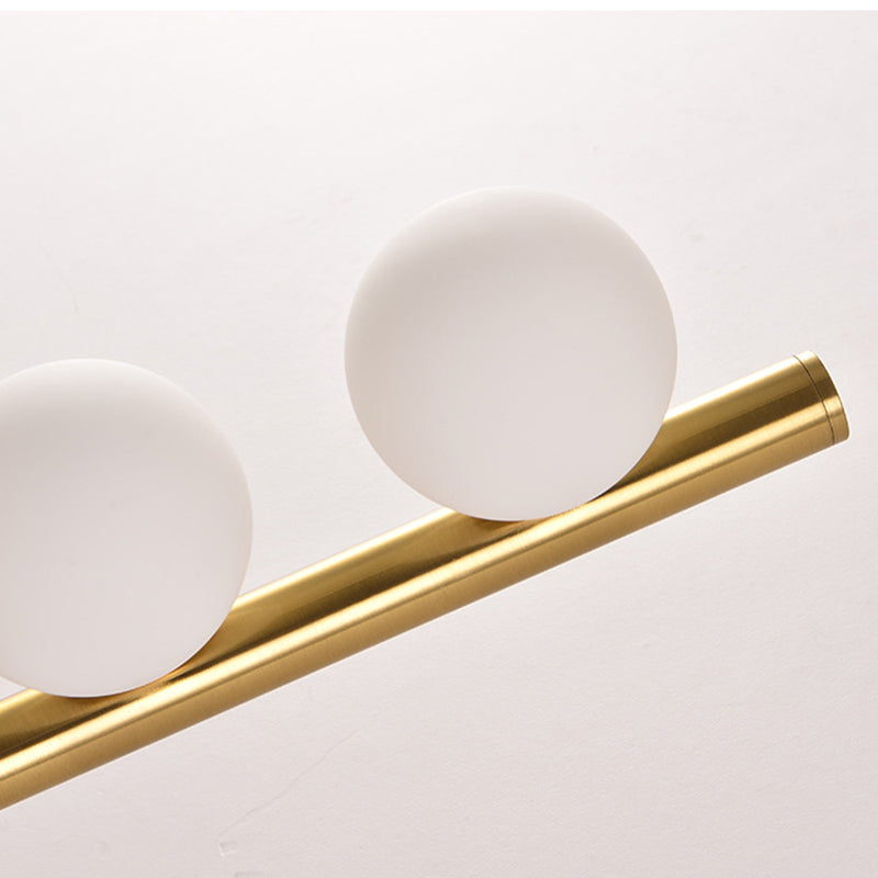 Simplicity Linear Metal Iron Glass 3-Light Wall Sconce Lamp