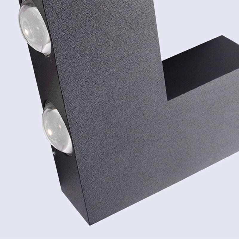 Waterproof V-Shaped Aluminum PC LED Wall Sconce Lamp