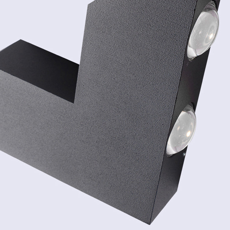 Waterproof V-Shaped Aluminum PC LED Wall Sconce Lamp