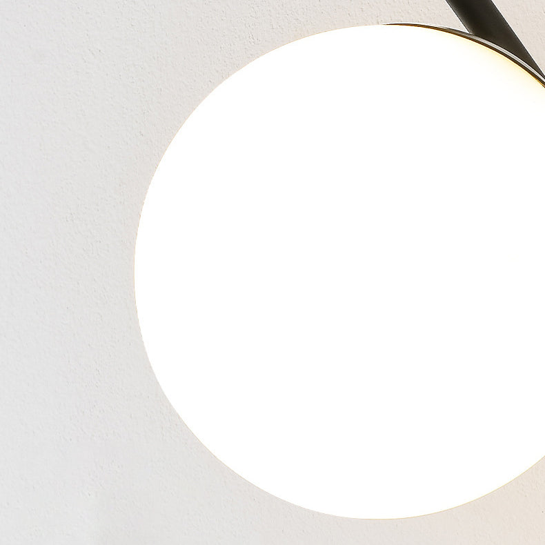 Minimalist Spherical Iron Glass 1-Light Wall Sconce Lamp
