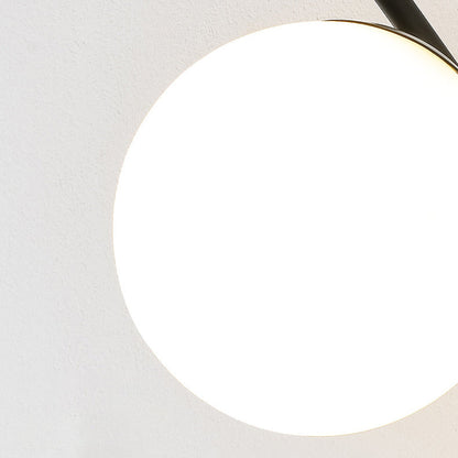 Minimalist Spherical Iron Glass 1-Light Wall Sconce Lamp