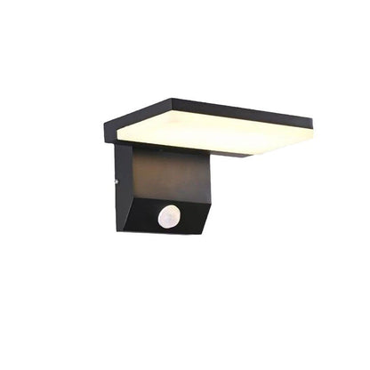 Motion Square Round Aluminum PC LED Wall Sconce Lamp