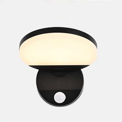 Motion Square Round Aluminum PC LED Wall Sconce Lamp