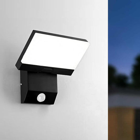 Motion Square Round Aluminum PC LED Wall Sconce Lamp