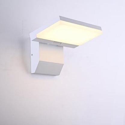 Motion Square Round Aluminum PC LED Wall Sconce Lamp