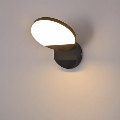 Motion Square Round Aluminum PC LED Wall Sconce Lamp