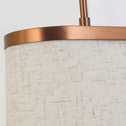 Long Stainless Steel Acrylic Linen 1-Light Wall Sconce Lamp