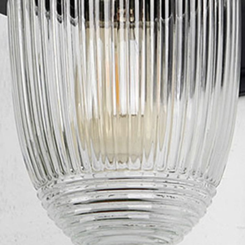 Waterproof Aluminum Glass 1-Light Outdoor Wall Sconce Lamp
