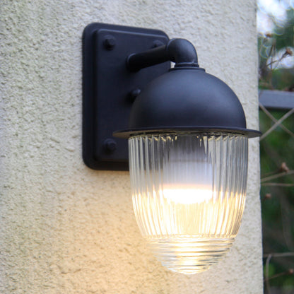 Waterproof Aluminum Glass 1-Light Outdoor Wall Sconce Lamp