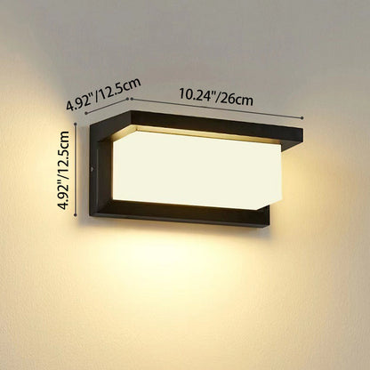 Waterproof Aluminum Acrylic LED Outdoor Wall Sconce Lamp