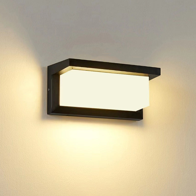 Waterproof Aluminum Acrylic LED Outdoor Wall Sconce Lamp