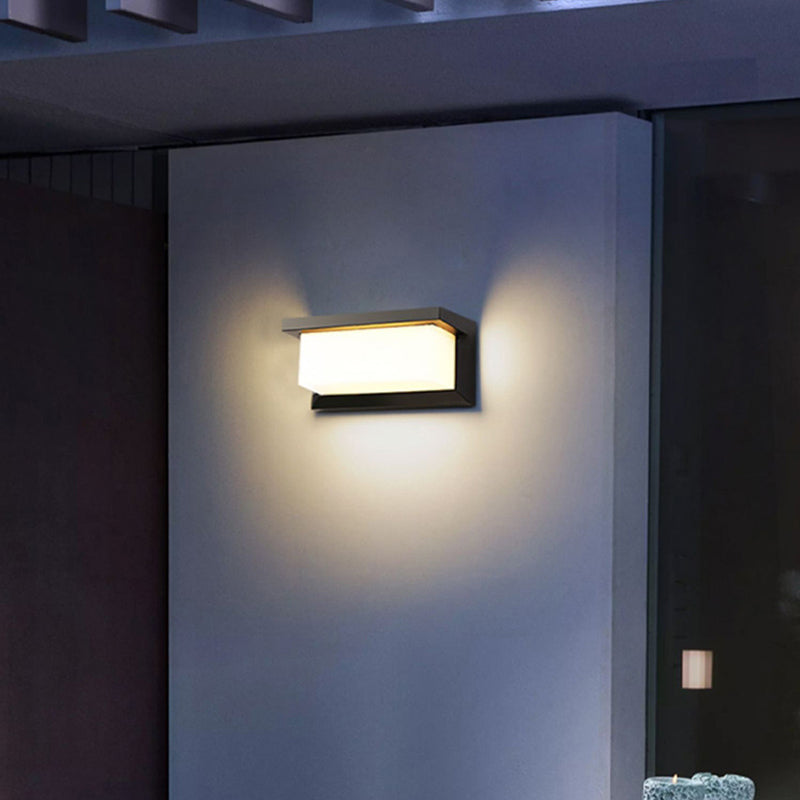 Waterproof Aluminum Acrylic LED Outdoor Wall Sconce Lamp
