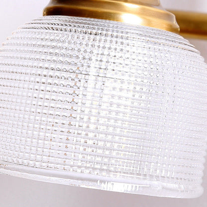 Round Glass 1/2/3-Light Vanity Light Wall Sconce Lamp