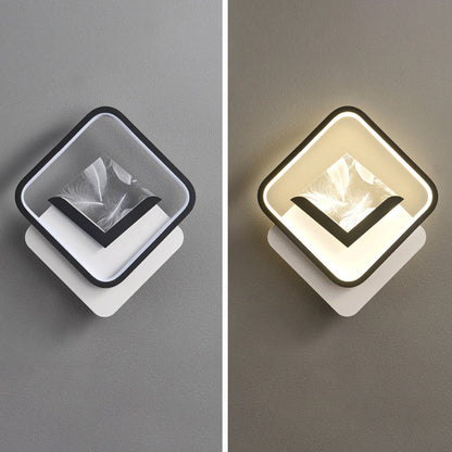 Diamond Crack Pattern Iron Acrylic PVC LED Wall Sconce Lamp