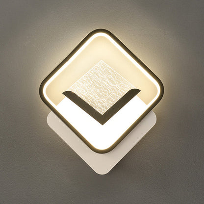 Diamond Crack Pattern Iron Acrylic PVC LED Wall Sconce Lamp
