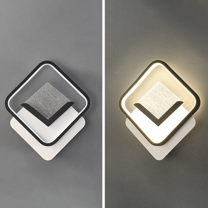 Diamond Crack Pattern Iron Acrylic PVC LED Wall Sconce Lamp
