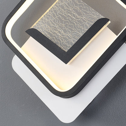 Diamond Crack Pattern Iron Acrylic PVC LED Wall Sconce Lamp