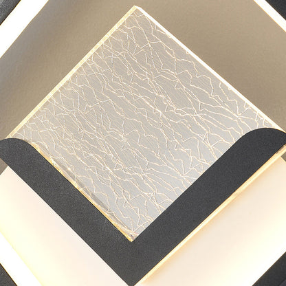 Diamond Crack Pattern Iron Acrylic PVC LED Wall Sconce Lamp