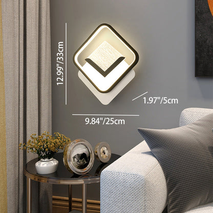 Diamond Crack Pattern Iron Acrylic PVC LED Wall Sconce Lamp