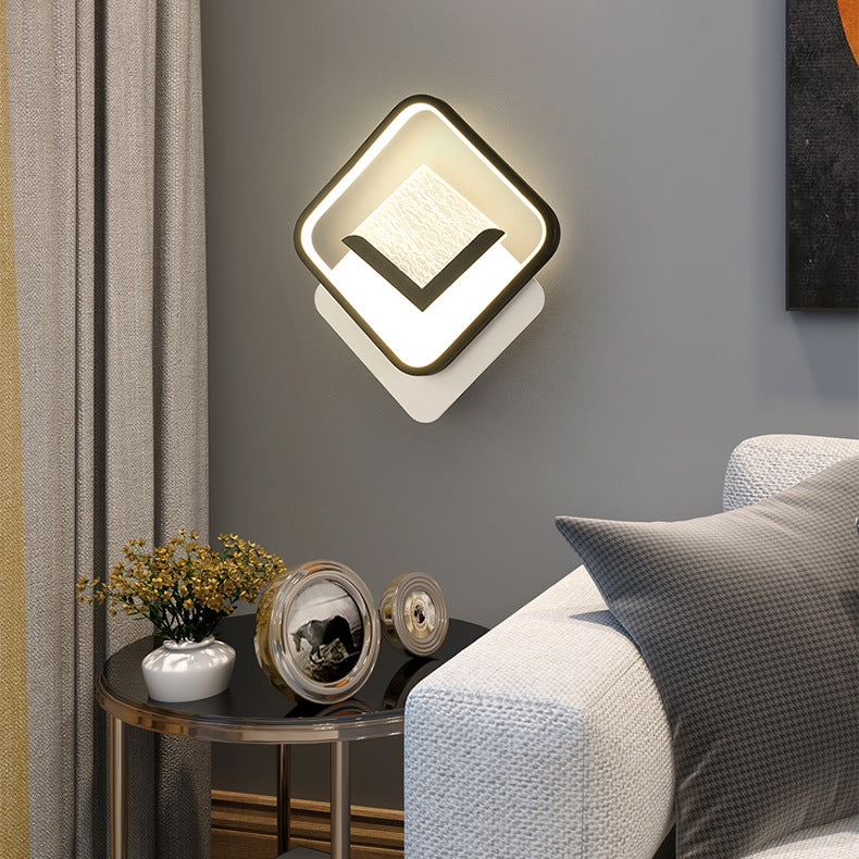 Diamond Crack Pattern Iron Acrylic PVC LED Wall Sconce Lamp
