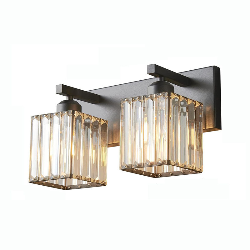 French Crystal 2/3/4-Light Vanity Light Wall Sconce Lamp