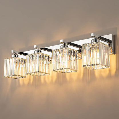 French Crystal 2/3/4-Light Vanity Light Wall Sconce Lamp