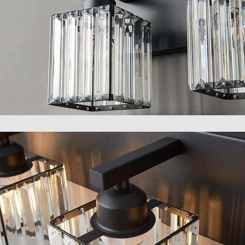 French Crystal 2/3/4-Light Vanity Light Wall Sconce Lamp