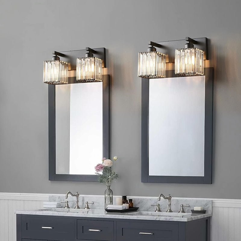 French Crystal 2/3/4-Light Vanity Light Wall Sconce Lamp