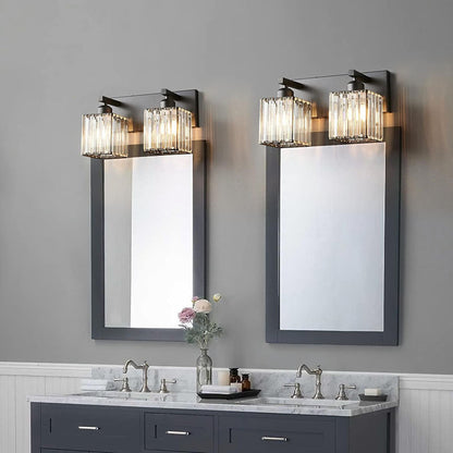 French Crystal 2/3/4-Light Vanity Light Wall Sconce Lamp