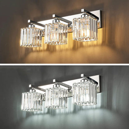 French Crystal 2/3/4-Light Vanity Light Wall Sconce Lamp