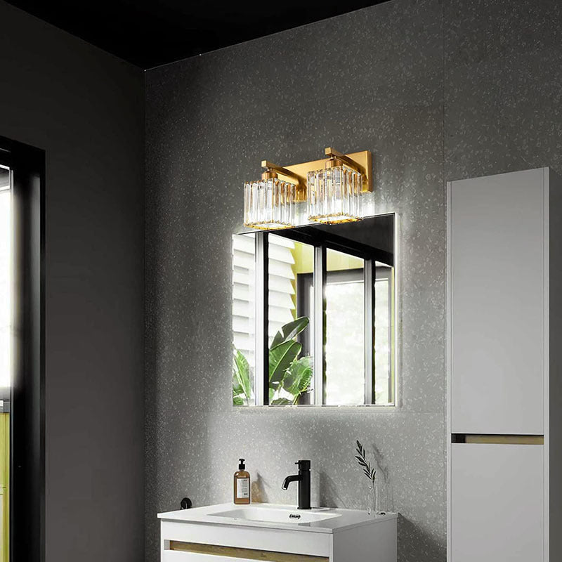 French Crystal 2/3/4-Light Vanity Light Wall Sconce Lamp