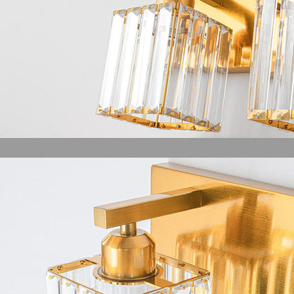 French Crystal 2/3/4-Light Vanity Light Wall Sconce Lamp