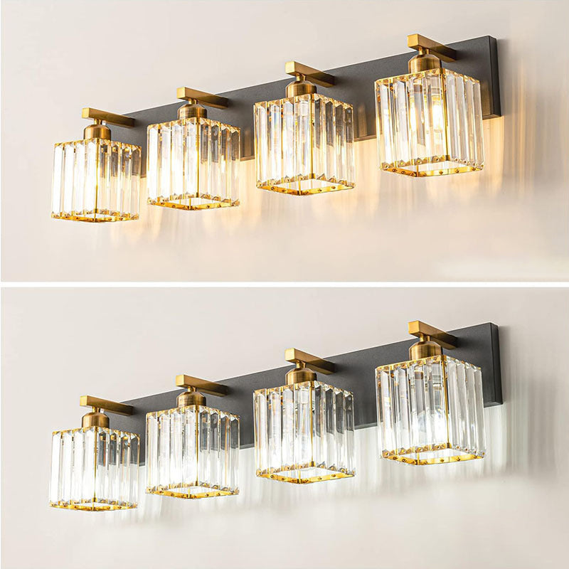 French Crystal 2/3/4-Light Vanity Light Wall Sconce Lamp