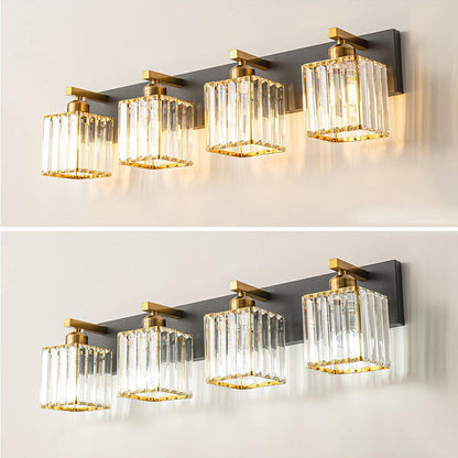French Crystal 2/3/4-Light Vanity Light Wall Sconce Lamp
