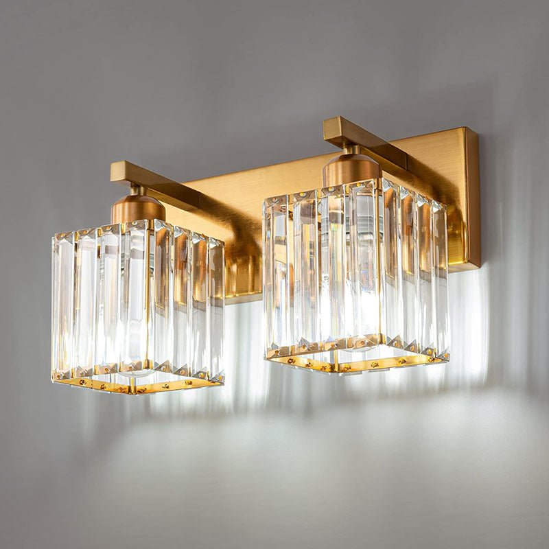 French Crystal 2/3/4-Light Vanity Light Wall Sconce Lamp