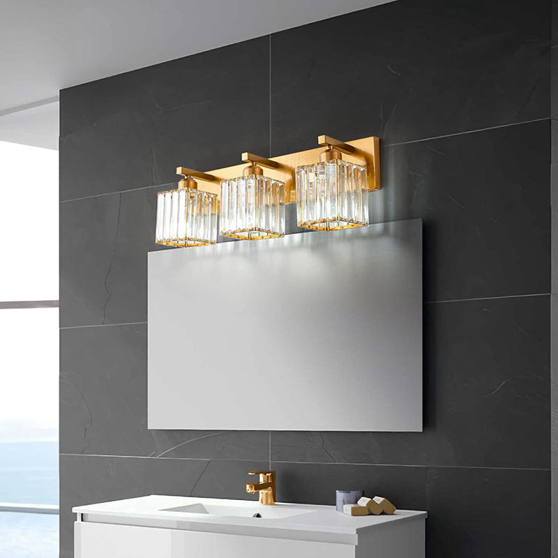French Crystal 2/3/4-Light Vanity Light Wall Sconce Lamp
