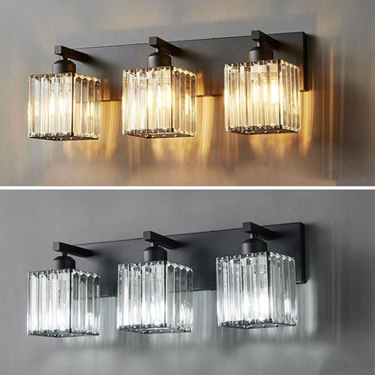 French Crystal 2/3/4-Light Vanity Light Wall Sconce Lamp