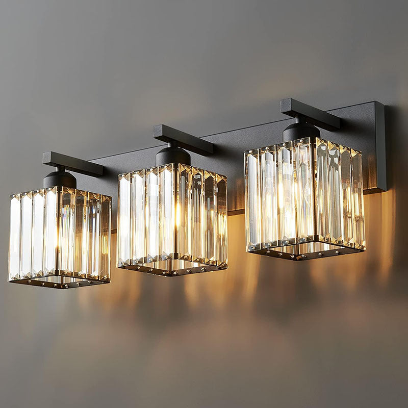 French Crystal 2/3/4-Light Vanity Light Wall Sconce Lamp