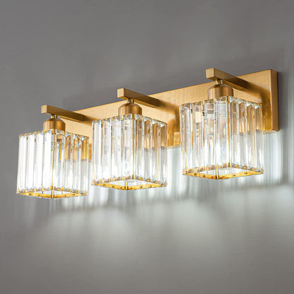 French Crystal 2/3/4-Light Vanity Light Wall Sconce Lamp