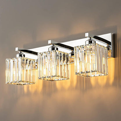 French Crystal 2/3/4-Light Vanity Light Wall Sconce Lamp