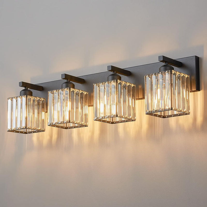 French Crystal 2/3/4-Light Vanity Light Wall Sconce Lamp
