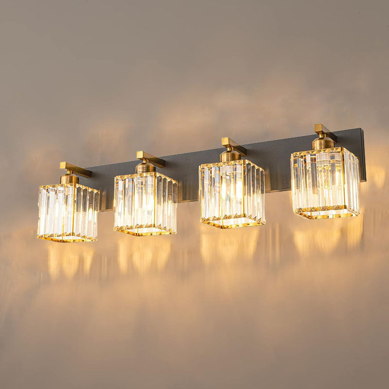 French Crystal 2/3/4-Light Vanity Light Wall Sconce Lamp