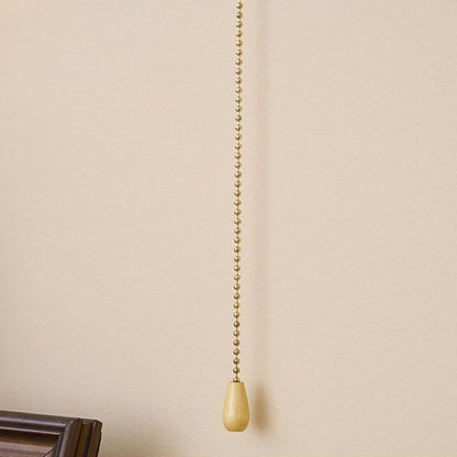 Zipper Flower Metal Ash Wood Glass 1-Light Wall Sconce Lamp