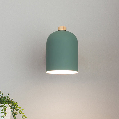 Rotatable Iron Solid Wood Aluminum 1-Light Wall Sconce Lamp
