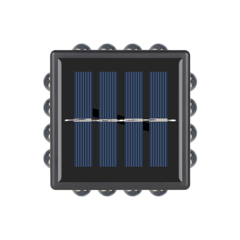 Solar Waterproof Square ABS PS LED Outdoor Wall Sconce Lamp