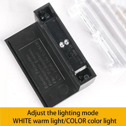 Solar Plastic LED Outdoor Wall Sconce Lamp Landscape Light