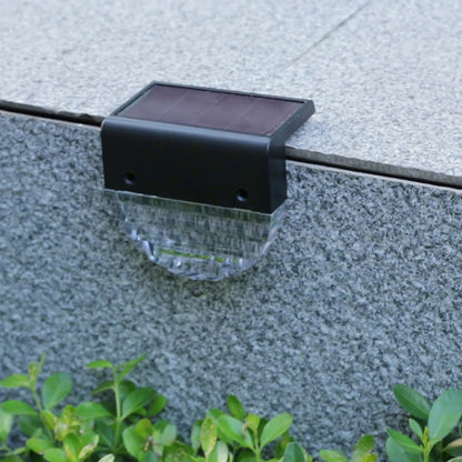 Solar Plastic LED Outdoor Wall Sconce Lamp Landscape Light