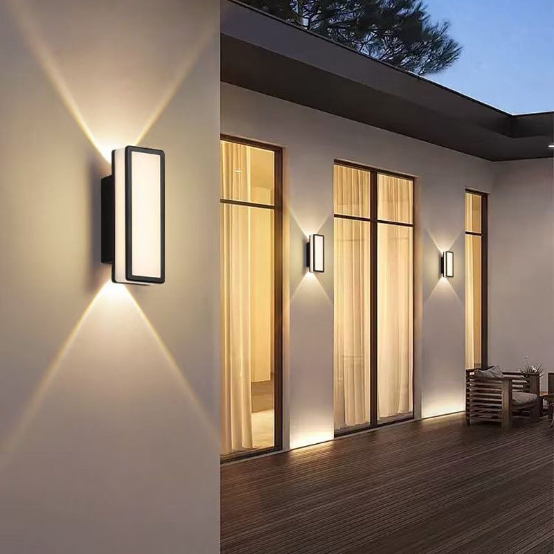 Simplicity Aluminum Acrylic LED Waterproof Wall Sconce Lamp